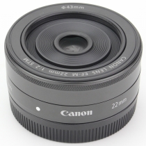 チャンプカメラ | キヤノン(CANON) EF-M 22mm F2 STM グラファイト